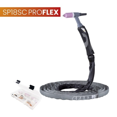 Uchwyt spawalniczy TIG 18SC ProFLEX przyłącze pasujące do KEMPPI® 4m