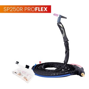 Uchwyt spawalniczy TIG 250R z obrotową główką SP9-90R ProFLEX z wtyczką sterowania do spawarki EWM 4m