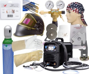 Zestaw spawalniczy ze spawarką Easy TIG 200P AC/DC Spartus + osprzęt