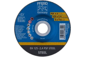 Tarcza do cięcia EH 125-2,4 PSF steel odgięta stal czarna