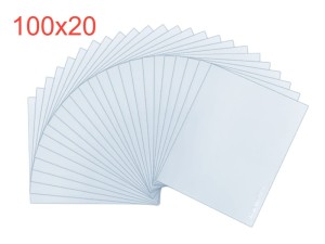 Szybka ochronna poliwęglan 20×100 mm do przyłbicy