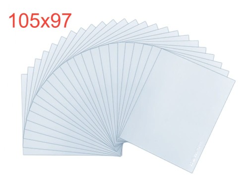 Szybka zewnętrzna 97×105 mm do przyłbicy