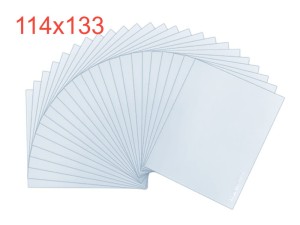 Szybka zewnętrzna 114×133 mm do przyłbicy