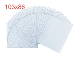 Szybka zewnętrzna 86×103 mm do przyłbicy