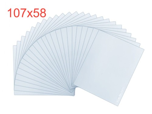 Osłona z poliwęglanu 51×107 mm do przyłbicy 082-58-107 0