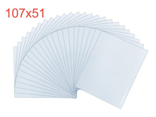 Szybka wewnętrzna 51×107 mm do przyłbicy