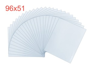 Szybka wewnętrzna 51×96 mm do przyłbicy