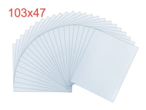 Szybka wymienna PCV 47×103 mm do przyłbicy