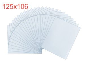 Szybka zewnętrzna 125×106 mm do przyłbicy