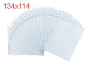 Szybka zewnętrzna 114×134 mm do przyłbicy