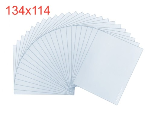 Szybka zewnętrzna 114×134 mm do przyłbicy