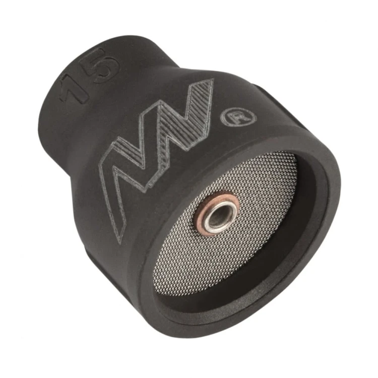 CUPSYSTEM Black zestaw 17/18/26 TIG dysza kielich #15 na elektrodę 2,4