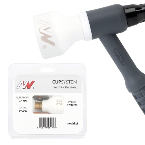 CUPSYSTEM zestaw 17/18/26 dysza kielich #20 na elektrodę 2,4