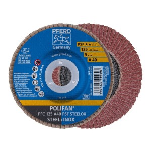 Tarcza lamelkowa Pferd Polifan PFC 125 A 40 PSF STEELOX korund