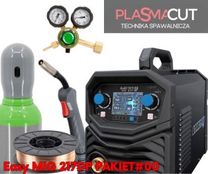 Spartus MIG 217DP z podwójnym pulsem do aluminium pakiet ZESTAW#00