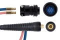 Uchwyt TIG 250R z obrotową główką SP9-90R przyłącze pasujące do KEMPPI® proflex