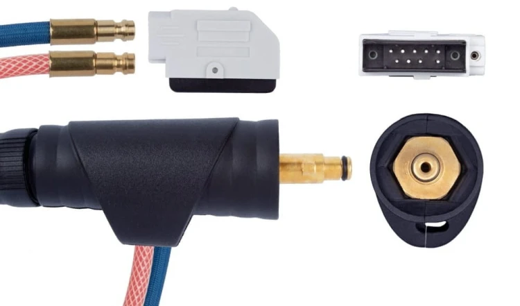 Uchwyt TIG 250R z obrotową główką SP9-90R przyłącze pasujące do FRONIUS® proflex