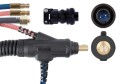Uchwyt spawalniczy TIG 250R z obrotową główką SP9-90R ProFLEX przyłącze pasuje do ESAB® 4 metry