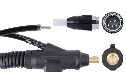Uchwyt spawalniczy TIG 150R z obrotową główką ProFLEX przyłącze pasuje do LINCOLN® 4 metry