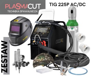 Pro TIG Spartus 225P AC/DC stal nierdzewna i aluminium ZESTAW