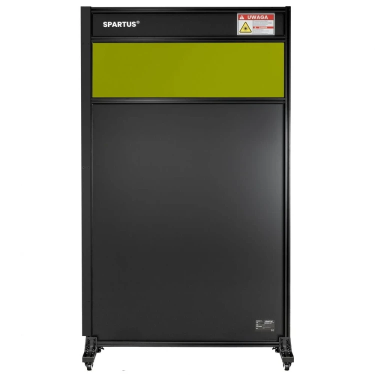 Panel kurtyna z podglądem i łącznikiem do zabudowy stanowisk laserowych 1100x2000 mm