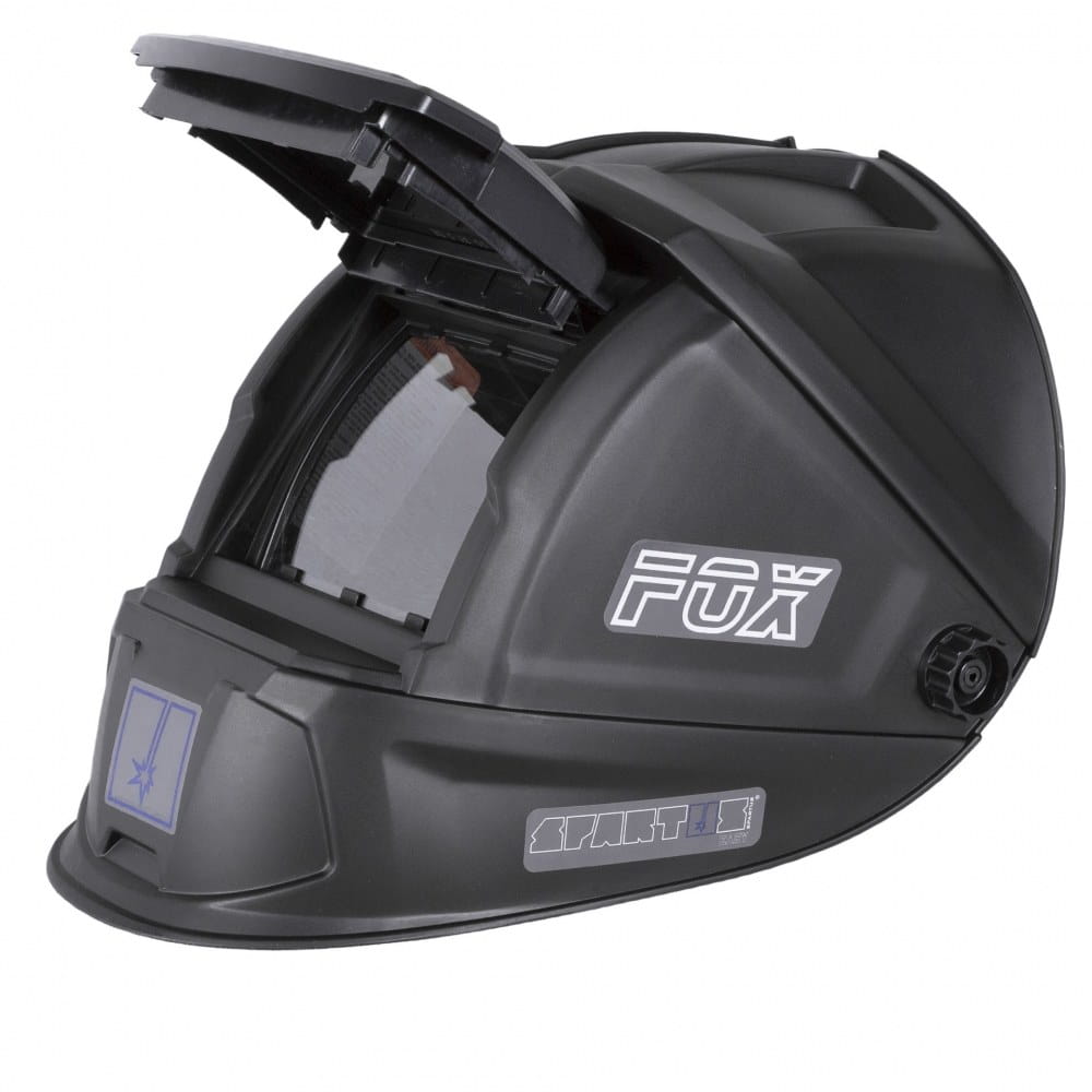 Przyłbica spawalnicza pasywna z klapką