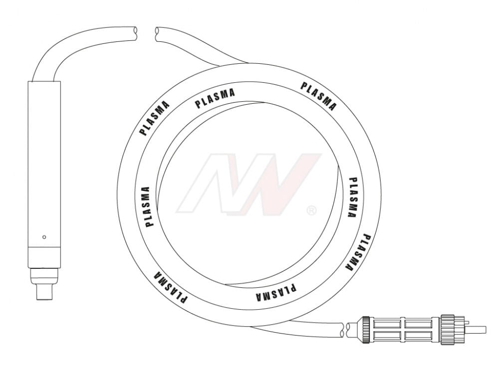 Uchwyt plazmowy EX40-2V/60/T70 maszynowy 6m z centralnym wtykiem
