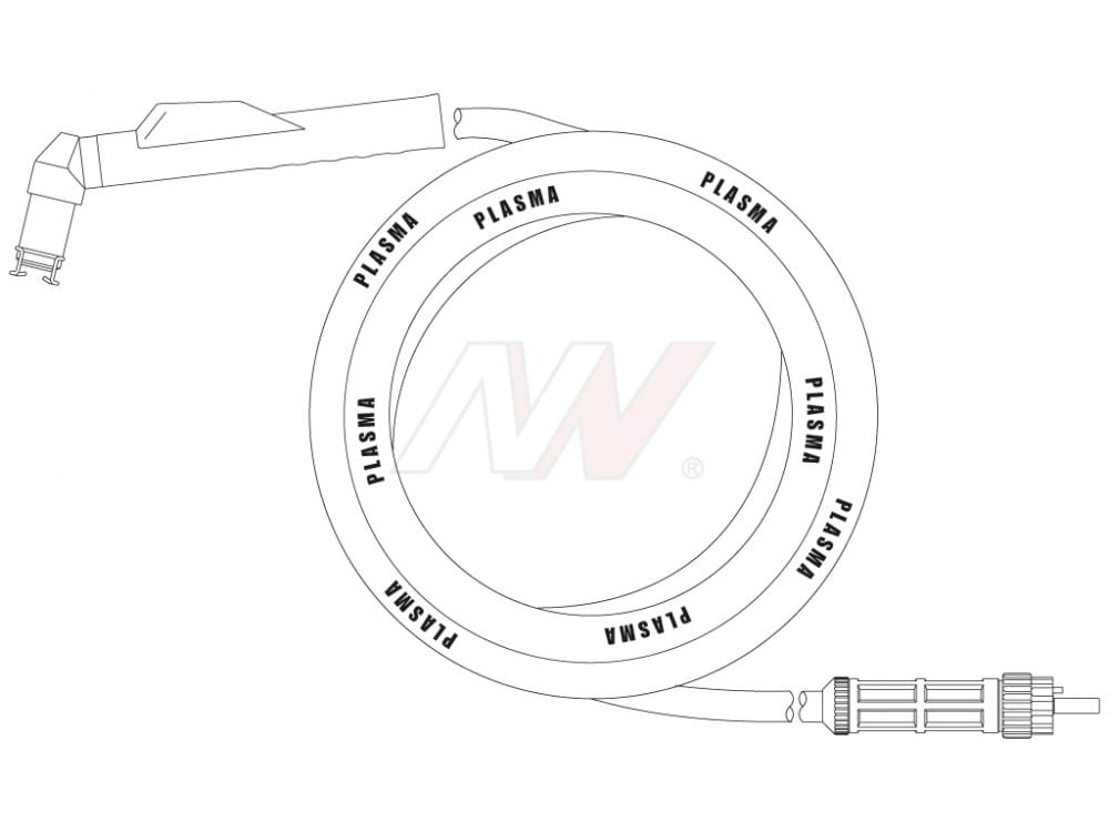 Uchwyt plazmowy CP160® ręczny 6m z centralnym wtykiem Spartus