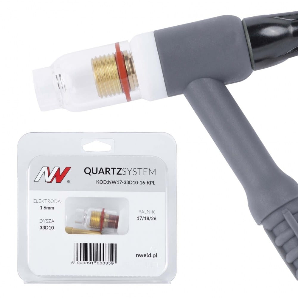 Soczewka wersja krótka na palnik TIG 17/18/26 [1.6mm] Quartzsystem