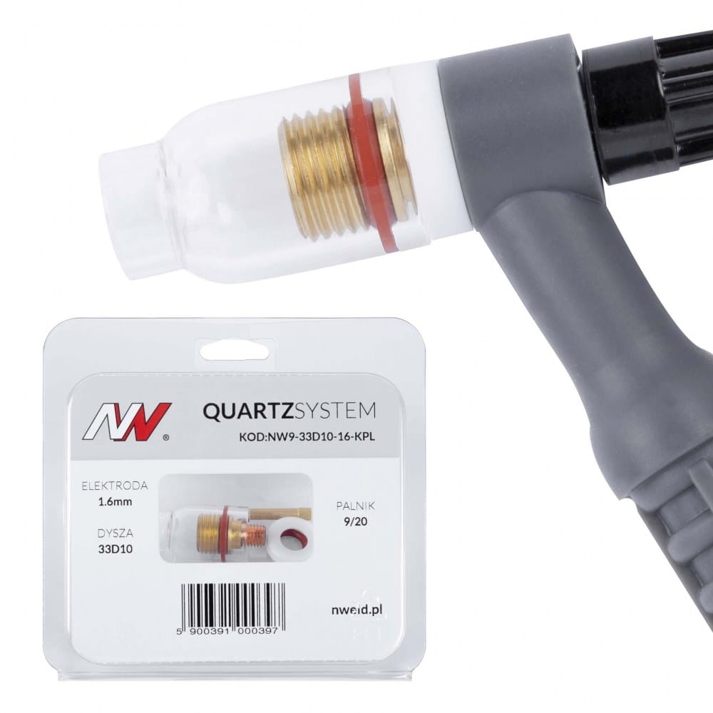 Soczewka na palnik 9/20 TIG na elektrodę 1,6mm Quartz