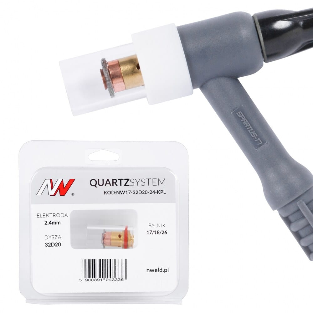 Mała soczewka S na palnik 17/18/26 TIG Quartzsystem [2,4 mm]