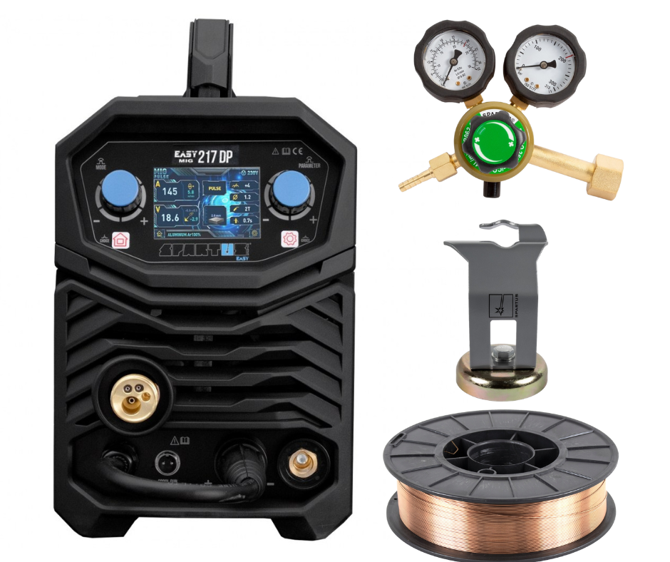 Spawarka Easy MIG 217DP do aluminium Spartus z dodatkami