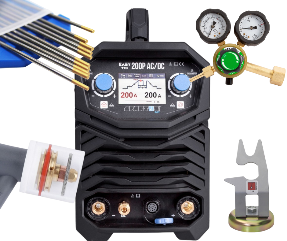 Zestaw do spawania aluminium Spartus Easy TIG 200P AC/DC