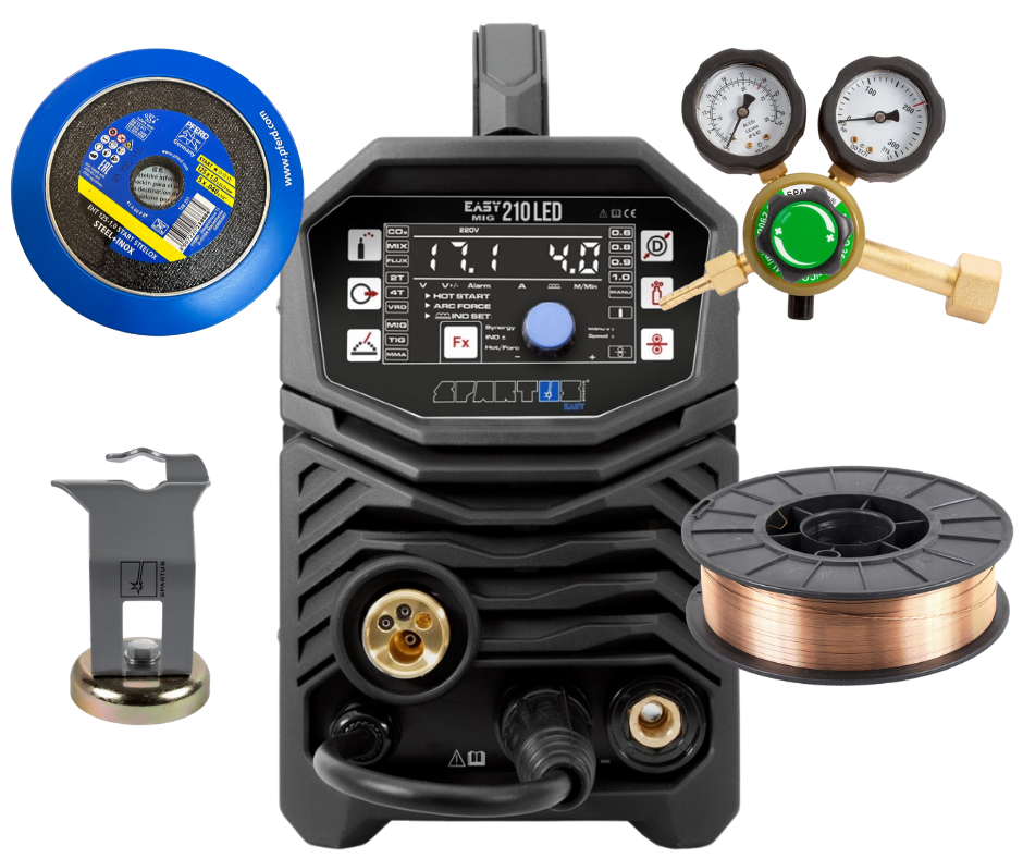 Spawarka migomat 200A 230V Spartus 210LED