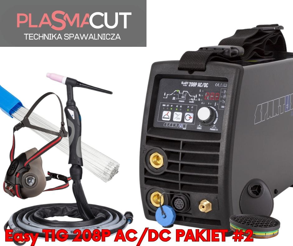 Zestaw spawalniczy 208P AC/DC z pulsem zestaw