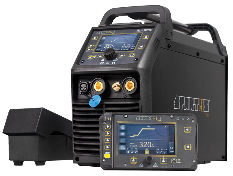 Spawarka TIG ze sterowaniem bezprzewodowym i nożnym