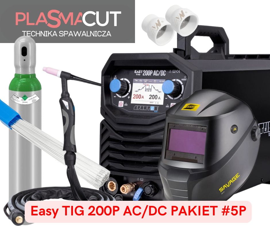 Zestaw TIG 200P AC/DC z pulsem butla maska SAVAGE PROCUP
