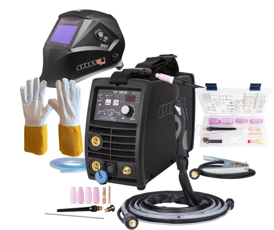 Spawarka TIG 205P Spartus w zestawie